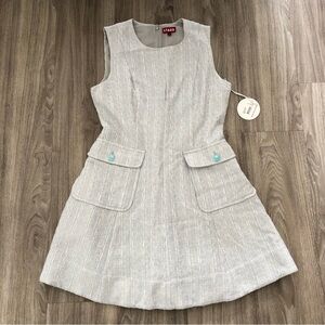 Staud Mini Bait Dress Fog Tweed